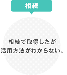 相続で取得したが 活用方法がわからない。